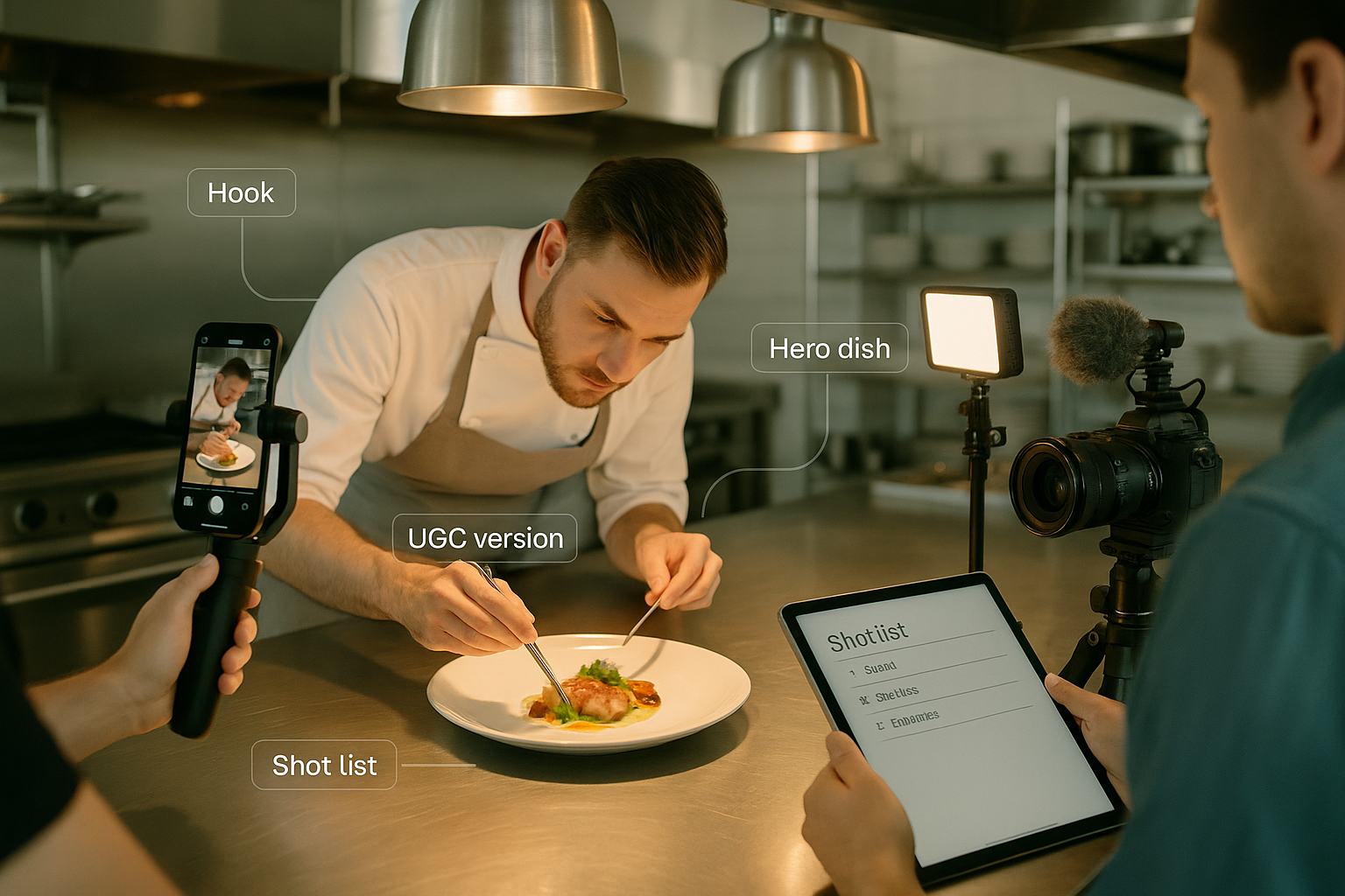 Content system: filming pipeline